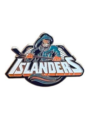 New York Islanders Fisherman NHL Retro Enamel Lapel Pin 2cm